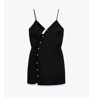 Vestido Fiesta Zara Negro