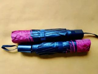 2 Ombrelli Pieghevoli Anti UV e pioggia