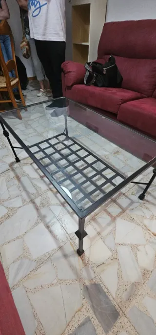 Mesa de centro de hierro forjado (Chiclana,Cádiz)