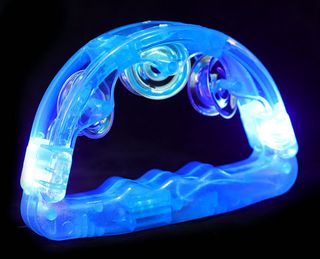 4 Panderetas Iluminadas LED Fiesta Baile Concierto