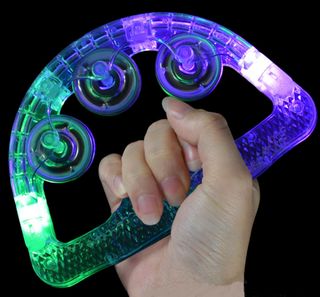 4 Panderetas Iluminadas LED Fiesta Baile Concierto