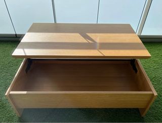 Mesa centro elevable madera 110x60