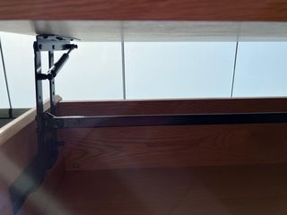 Mesa centro elevable madera 110x60