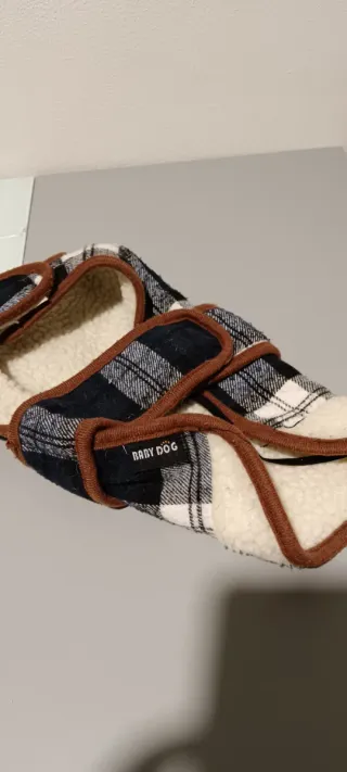 Abrigo para perro pequeño a cuadros