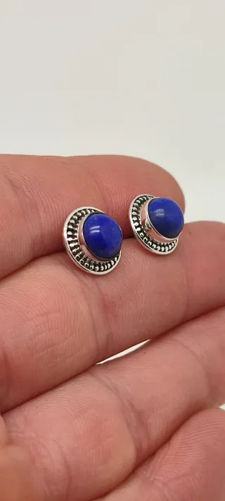 Pendientes de Plata y Lapislázuli.