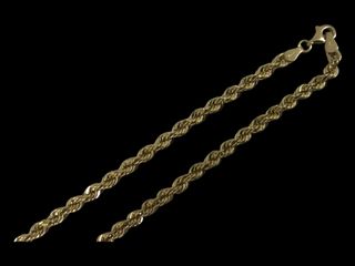 cadena oro 18k 25cm