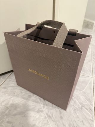 Busta Amouage vuota per regalo decorazioni cartone