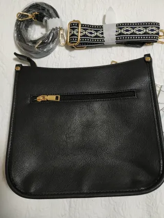 Bolso bandolera Kasgo negro mujer