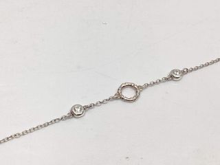 pulsera plata 925mm con piedra con circonita