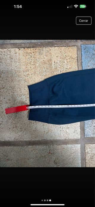 Pantalón Joma Azul con Raya Roja