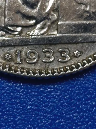 Moneda Plata Española 1933
