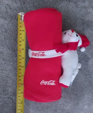 Manta Coca Cola con Peluche Navideño