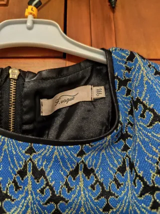 Vestido elegante azul y negro Talla M