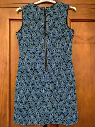 Vestido elegante azul y negro Talla M