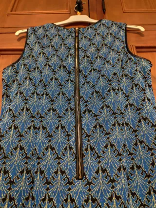 Vestido elegante azul y negro Talla M