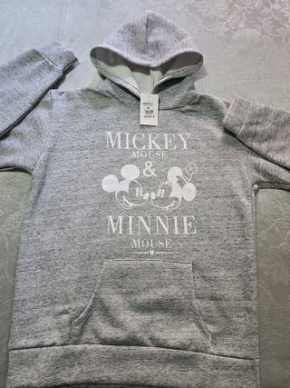 SUDADERA TALLA M CON ETIQUETA.MINNIE Y MICKEY