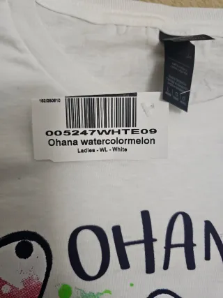 Camiseta STITCH Ohana Mujer Talla L