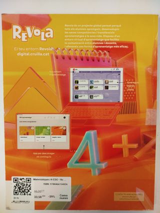 Matemàtiques 4t ESO - Revola - 9788466154826 - Como Nuevo