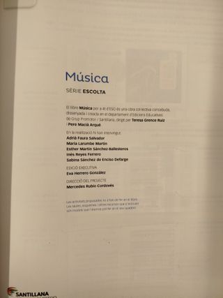 Música 4t ESO - Sèrie Escolta - Saber Fer - 9788491300229