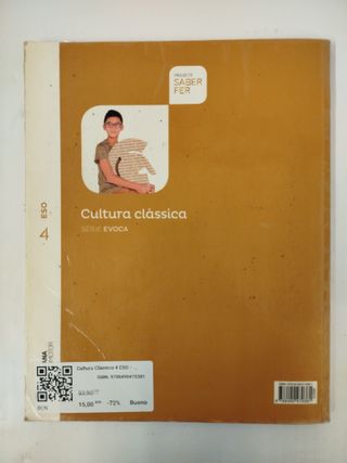 Cultura Clàssica 4 ESO - Sèrie Evoca - Saber Fer - 9788490