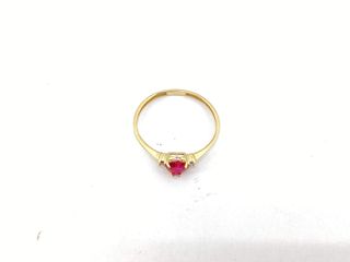anillo oro 18k con piedra