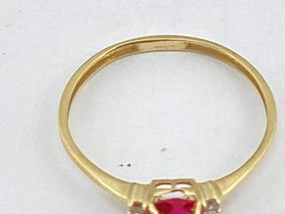 anillo oro 18k con piedra