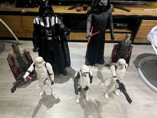 Figuras Star Wars: Vader, Kylo Ren, Finn, Stormtro