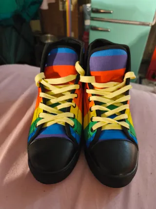 Zapatillas altas arcoíris PRIDE