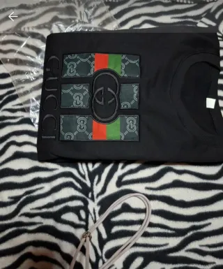 Sudadera Gucci Cuello Redondo Negra