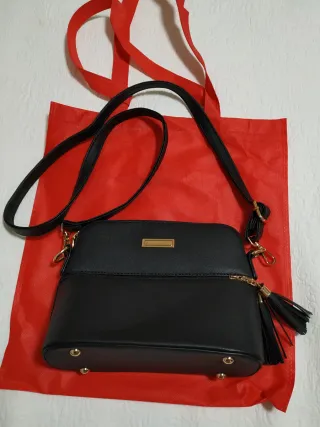 Mini Bolso bandolera mujer negro