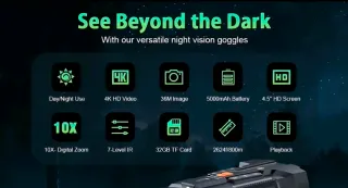 Prismáticos Visión Nocturna gafas visión nocturna