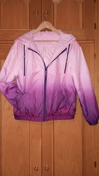 Chaqueta cortavientos degradada mujer