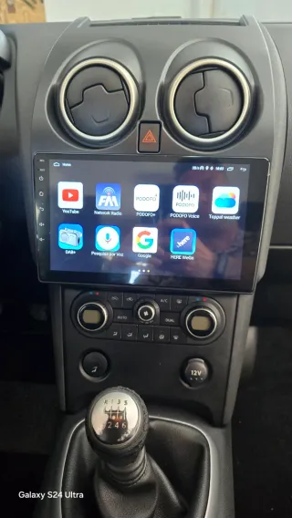 Rádio Nissan Qashqai J10 Android 14 com Carplay.