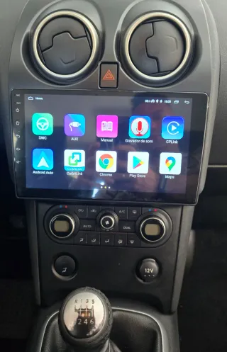 Rádio Nissan Qashqai J10 Android 14 com Carplay.