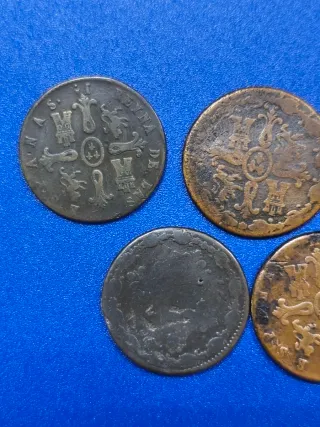 Monedas antiguas cobre 8 maravedís