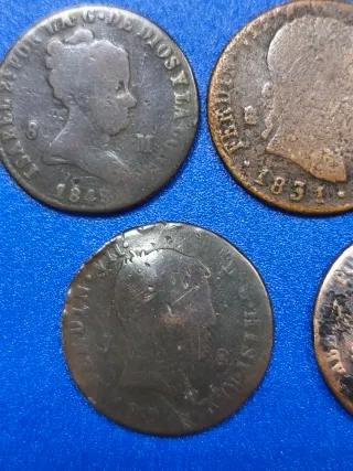 Monedas antiguas cobre 8 maravedís