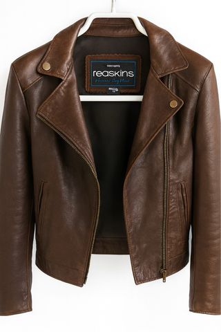Chaqueta Biker Vintage Redskins Talla M Marrón