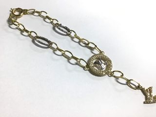 pulsera oro 14k con piedra