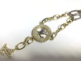 pulsera oro 14k con piedra
