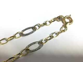 pulsera oro 14k con piedra