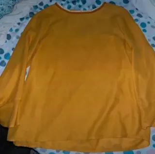 Blusa Zara Amarilla Manga Larga