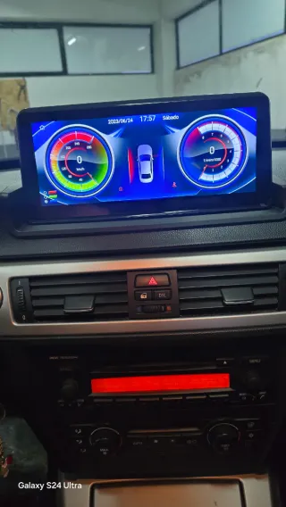 Tela BMW + Idrive E90 E91 E92 E93 Android 14.