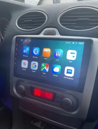 Rádio Ford Focus MK2 Android 14 com Carplay.