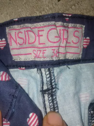 Pantalones cortos mujer con corazones