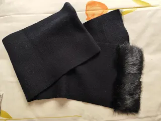 Conjunto Bufanda y Gorro Negro