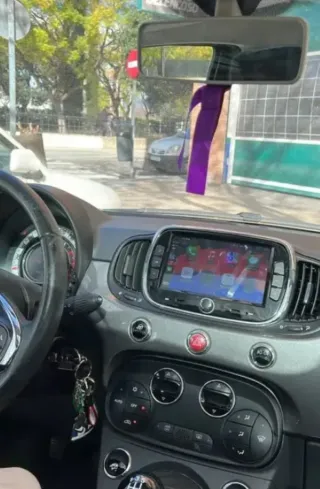 Rádio 4/64GB Fiat 500 (16-19) Android 14 (Novo)