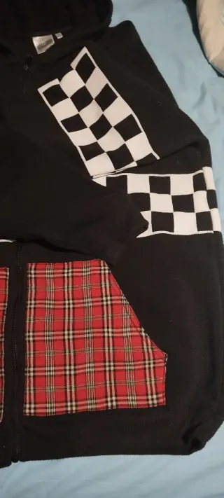 Sudadera Ska con cuadros y cuadros escoceses