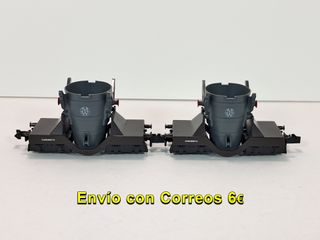 Escala N vagones cuchara de arrabio Minitrix 13826