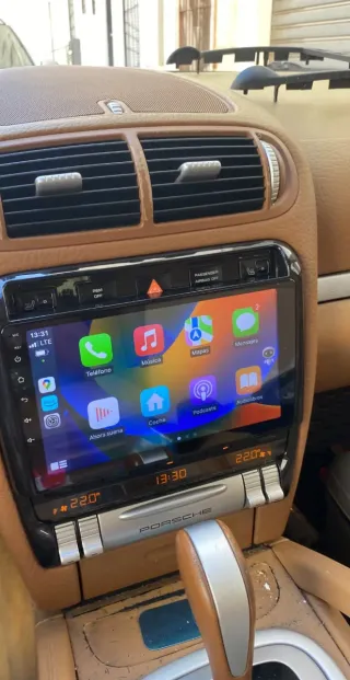 Rádio Porsche Cayenne Android 14 com Carplay.