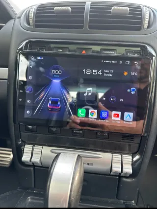 Rádio Porsche Cayenne Android 14 com Carplay.